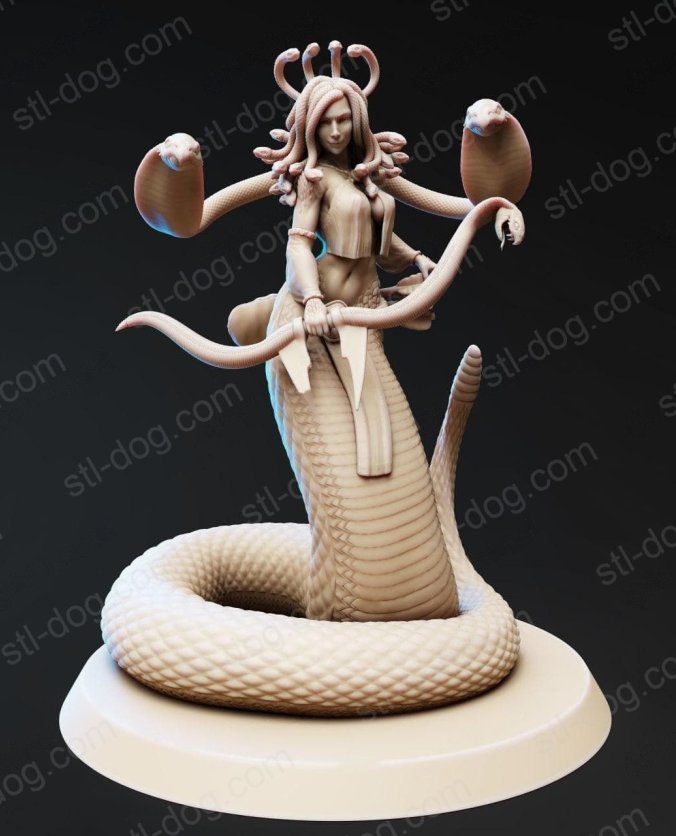美杜莎(Pureblood-Medusa) 3D打印图纸